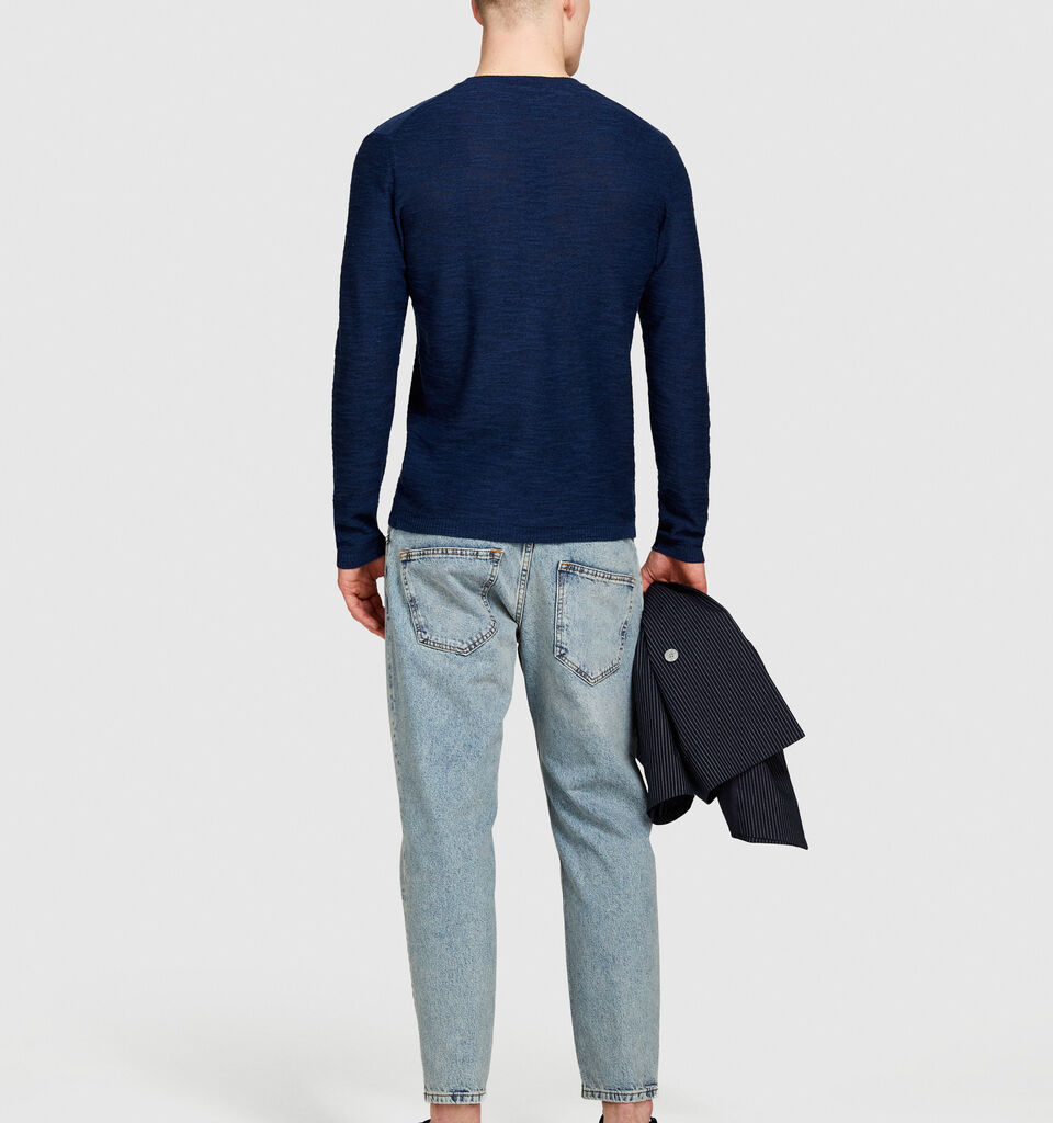 Carrot fit jeans - men's slim fit jeans - Light Blue | Sisley image number 3